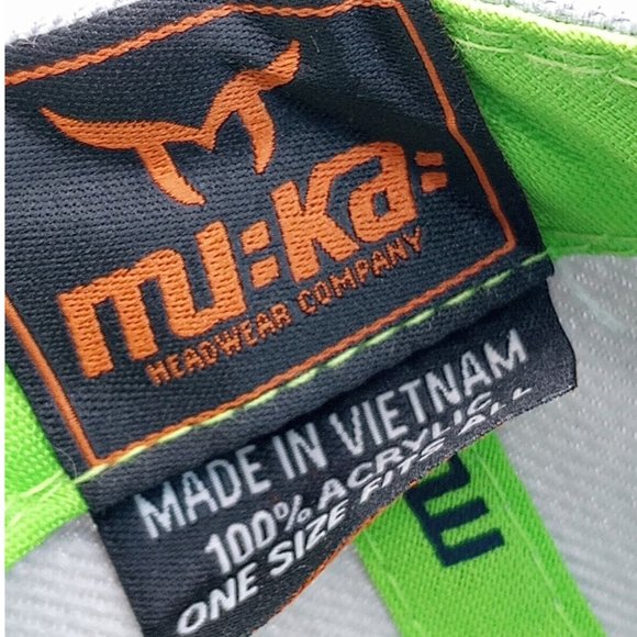 MU:KA Boston  Baseball Cap wide bill flat brim thick embroidery - Picture 8 of 10